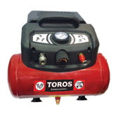 Αεροσυμπιεστής φορητός μονομπλόκ 6 lt 1.5hp 180lt/min 602036